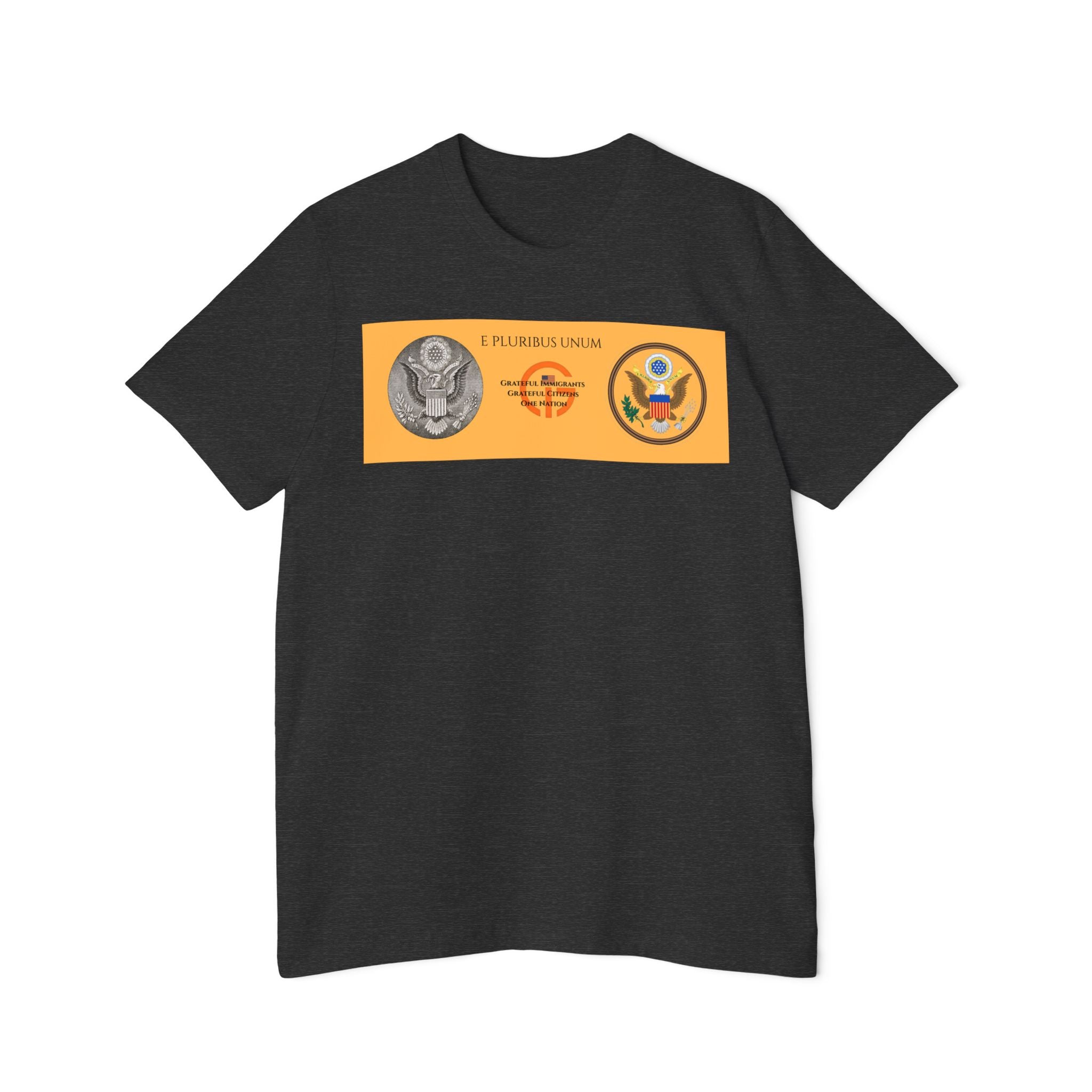 Patriotic Military Emblems T-Shirt — "Live Grateful" USA-Made Tee