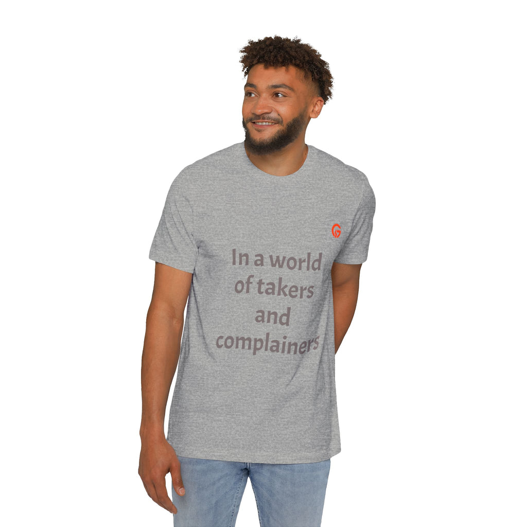 Gratitude Is Rebellion T-Shirt — "In a world of takers and complainers" Inspirational Tee