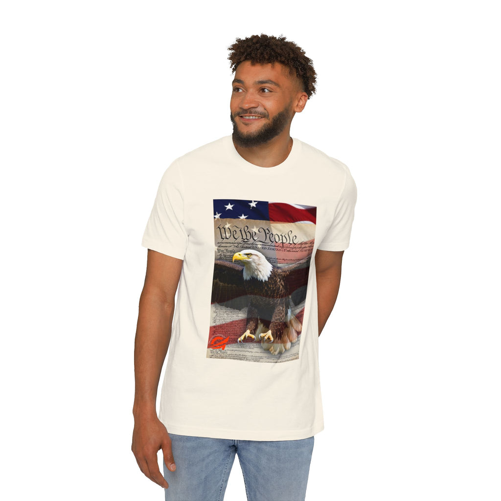 Patriotic Eagle Tee — "We the People" American Flag T-Shirt