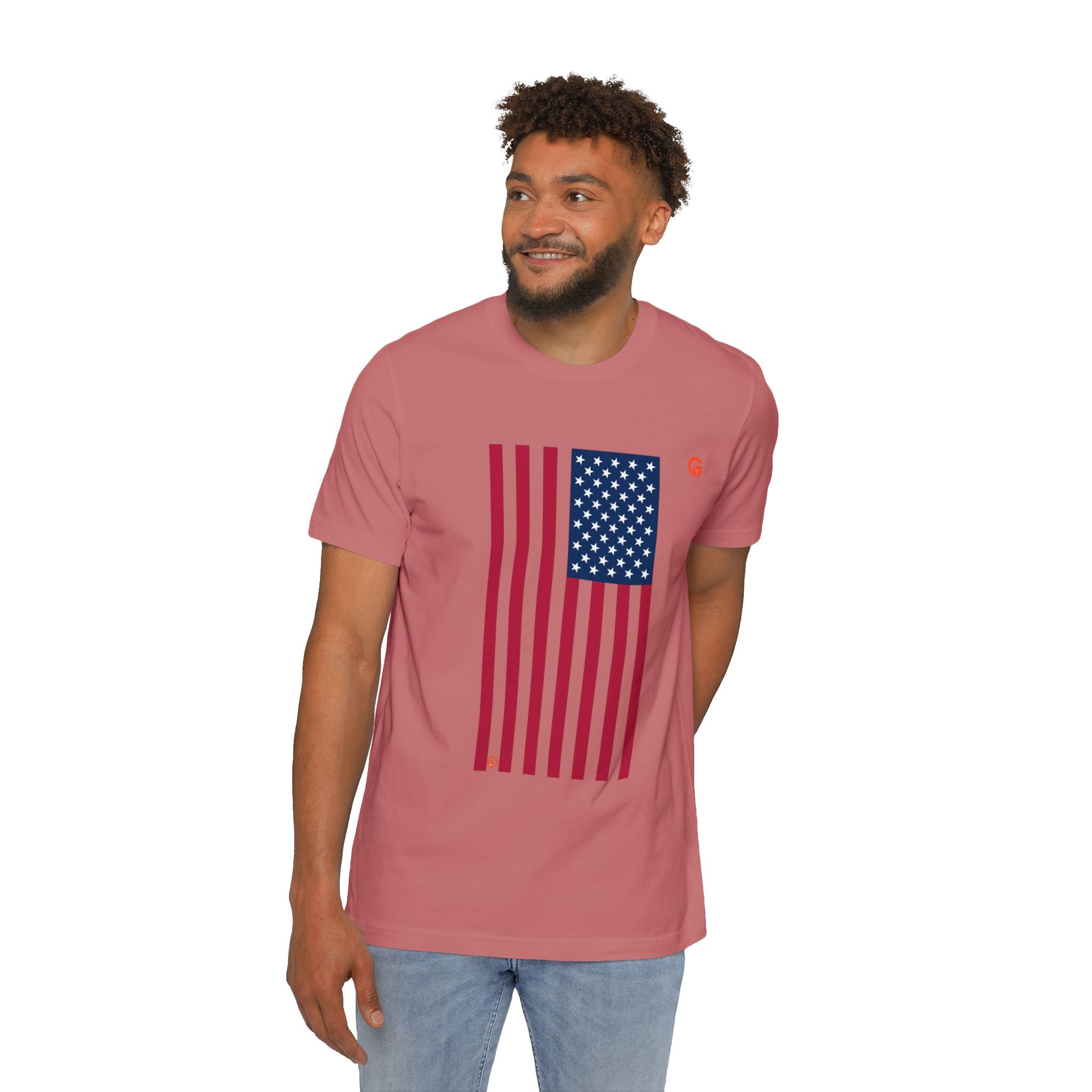 USA Flag T-Shirt – "250 Years Built by the Grateful" Patriotic Tee