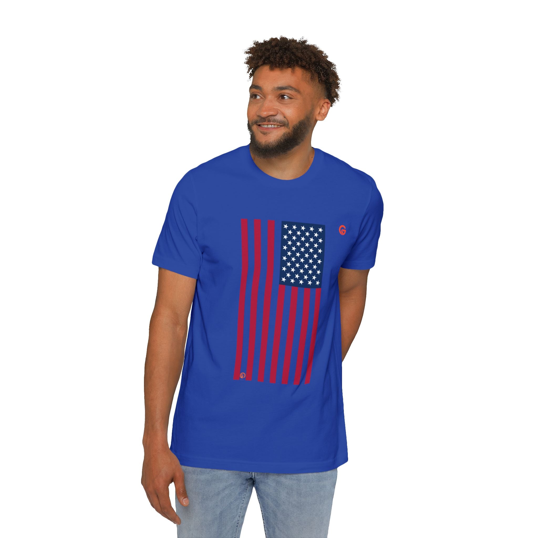 USA Flag T-Shirt – "250 Years Built by the Grateful" Patriotic Tee