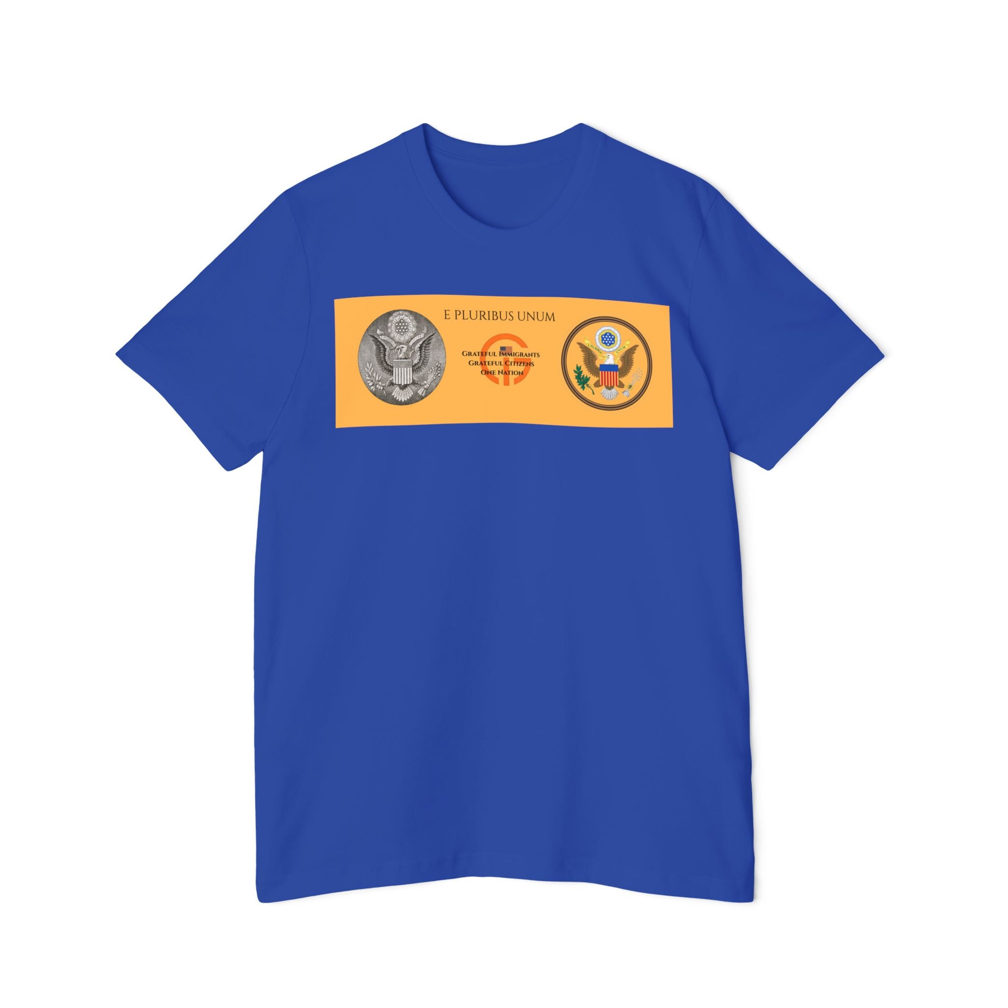Patriotic Military Emblems T-Shirt — "Live Grateful" USA-Made Tee
