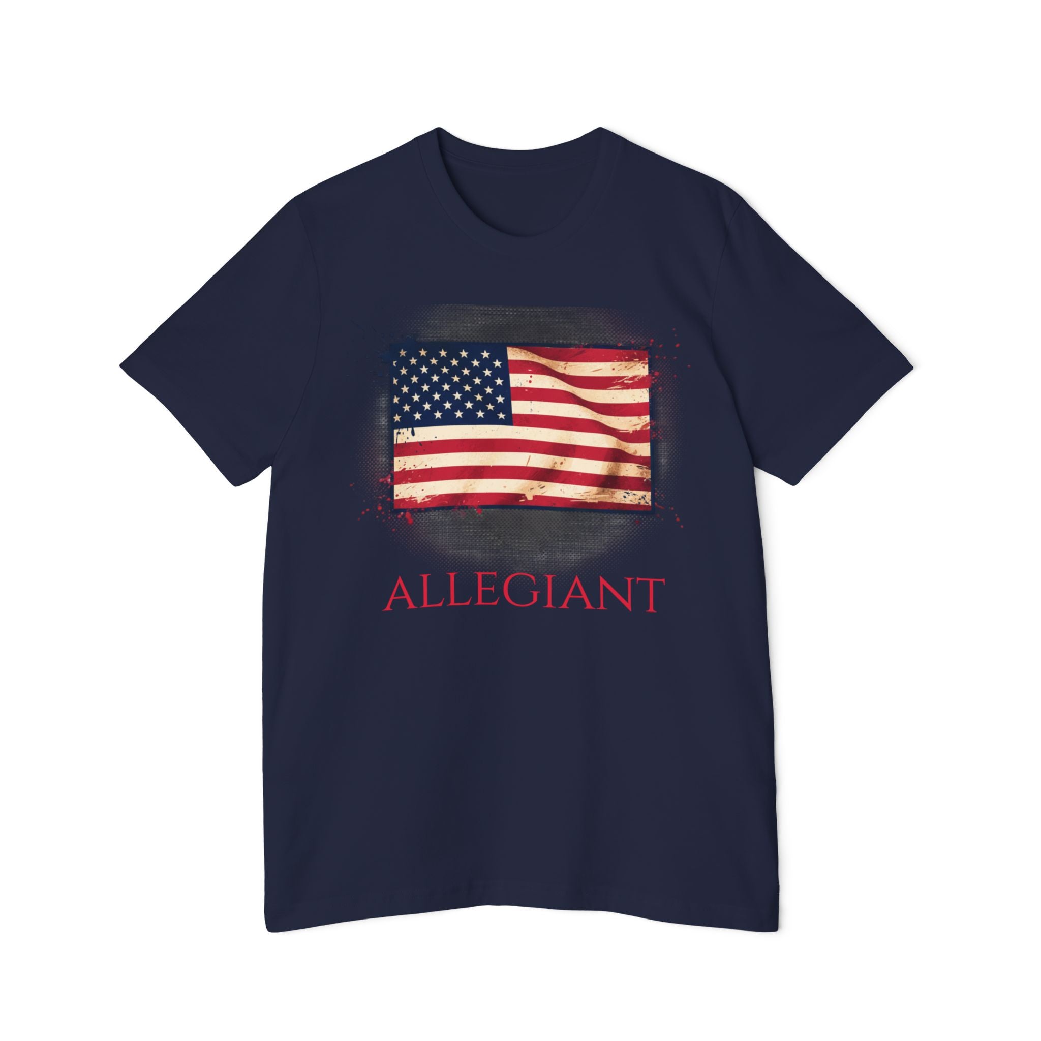 Allegiant Flag T-Shirt — Vintage American Flag Graphic Tee