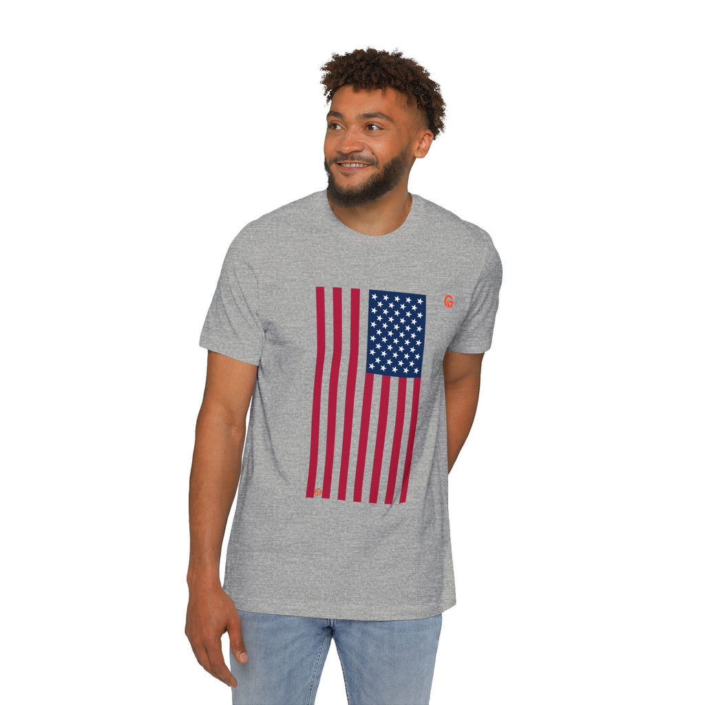 USA Flag T-Shirt – "250 Years Built by the Grateful" Patriotic Tee