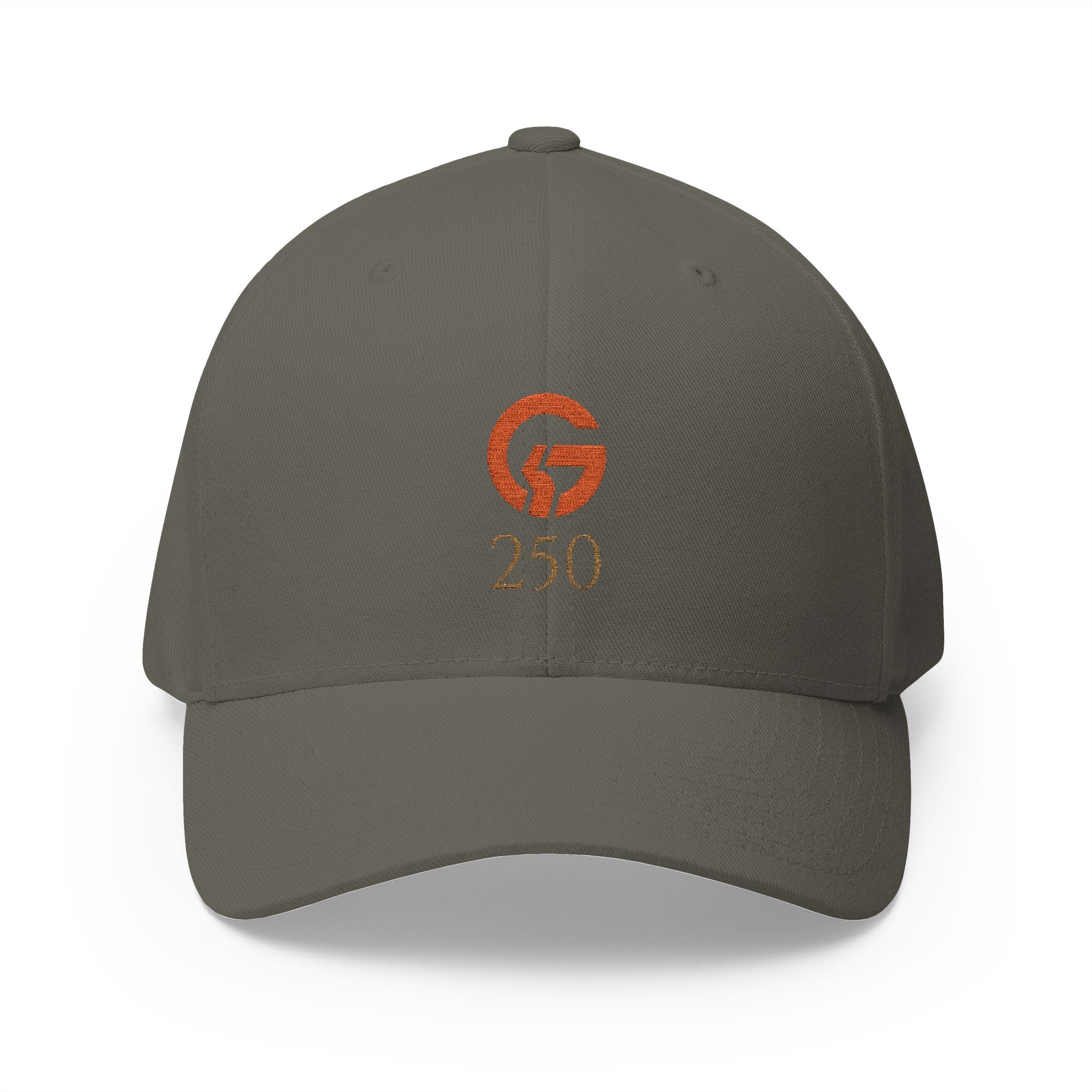 Embroidered 'Grateful G 250' Logo Cap — Structured Closed-Back Hat