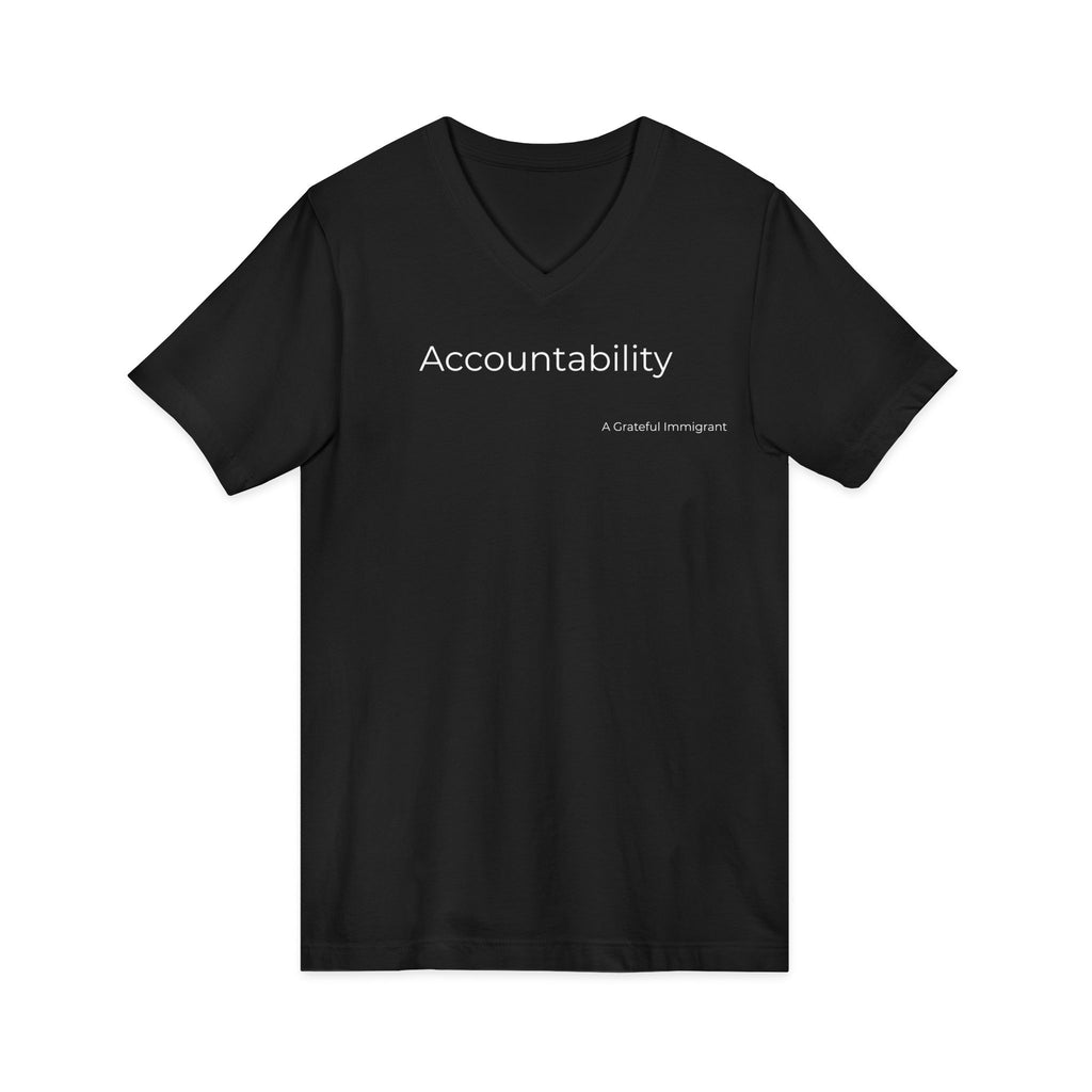 Unisex Jersey Short Sleeve V-Neck Tee