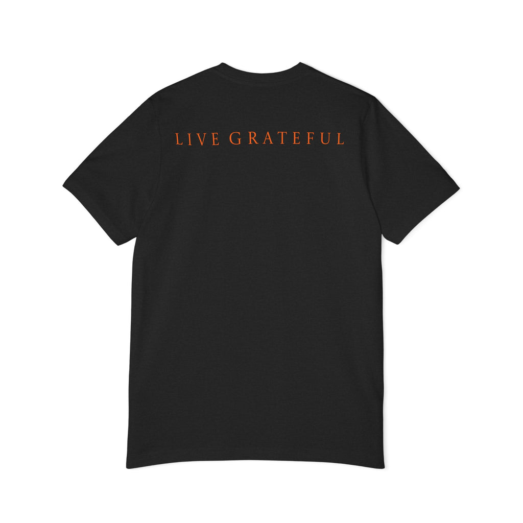 Patriotic Military Emblems T-Shirt — "Live Grateful" USA-Made Tee