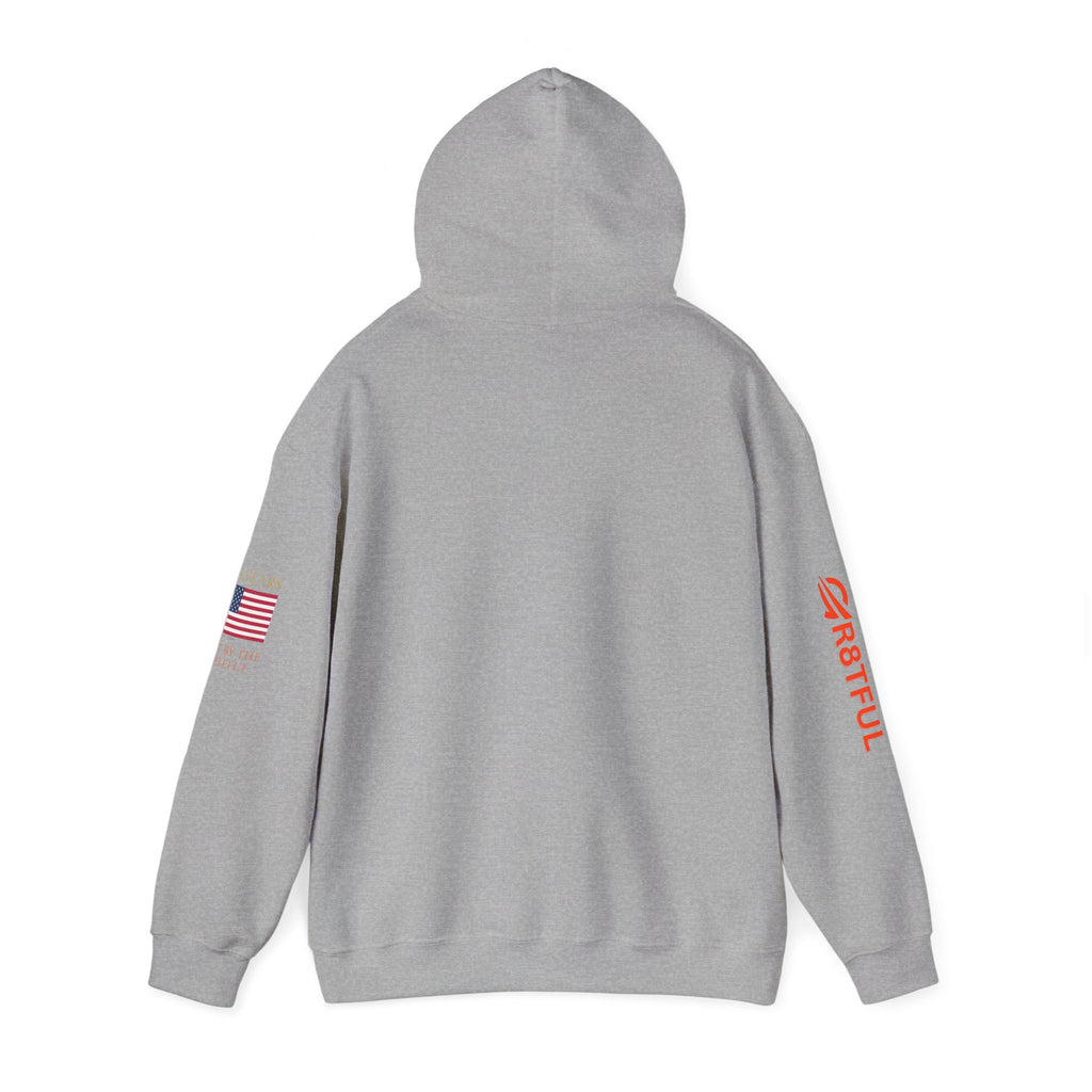 250 Years  American Flag Accent Grateful Hoodie