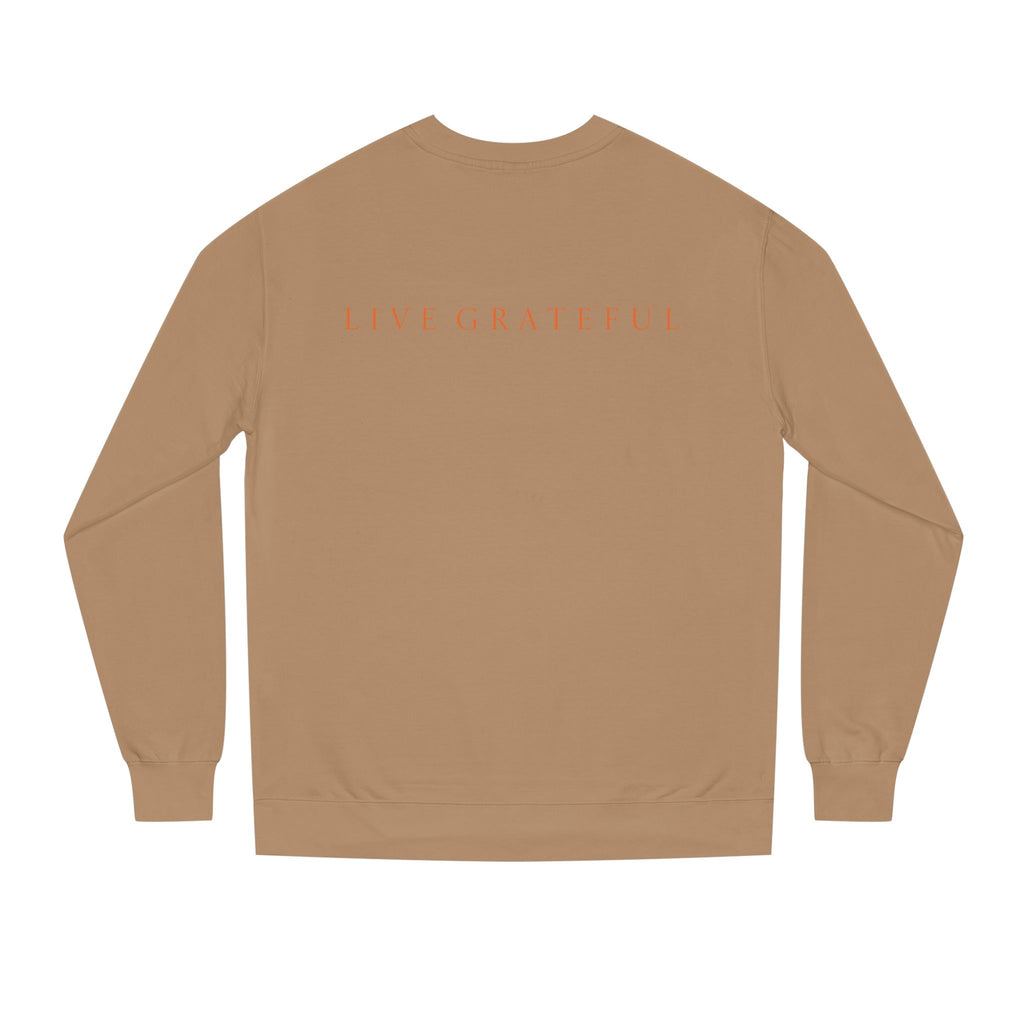 Fist Gratitude Is Rebellion Sweatshirt — "Live Grateful" Crewneck