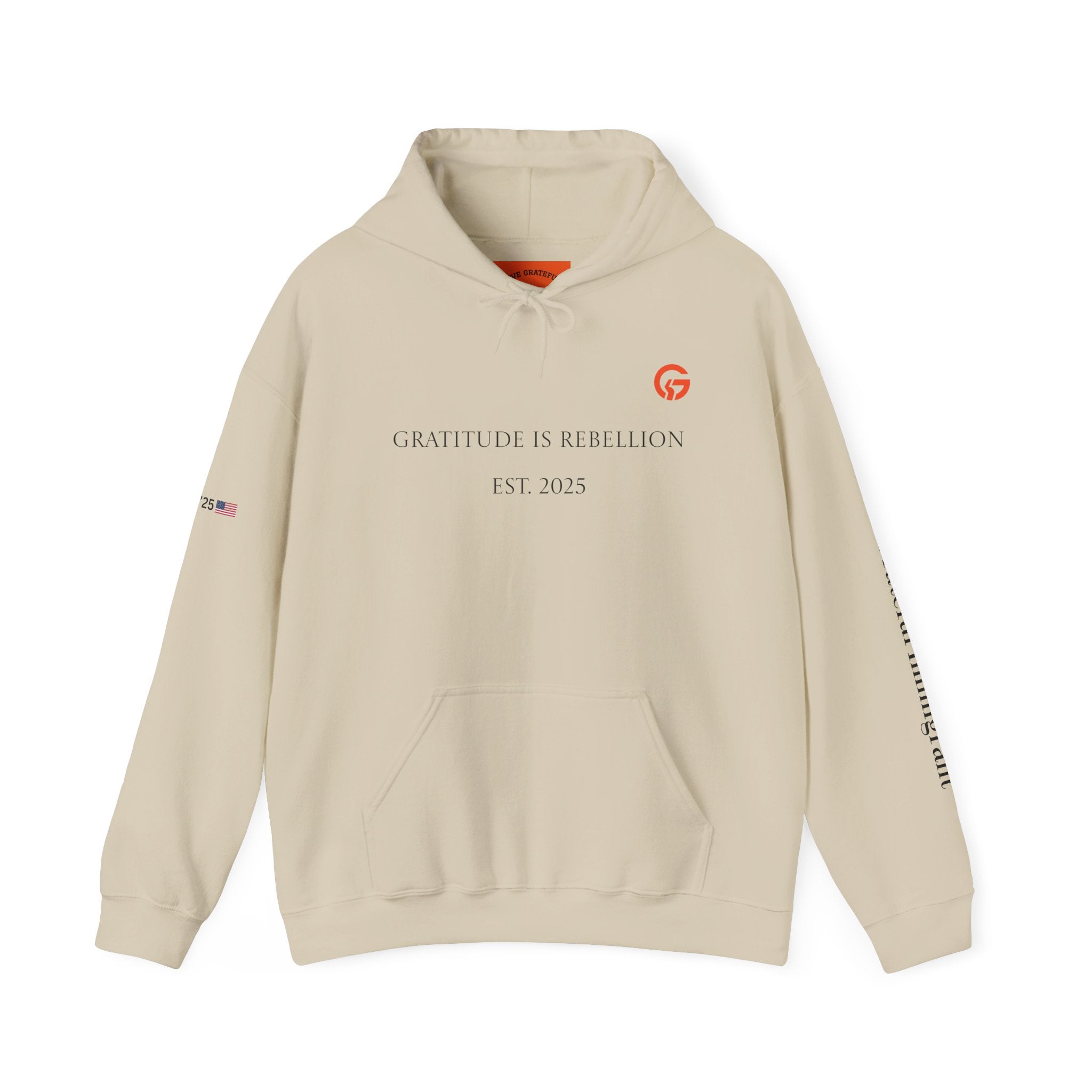 Gratitude Is Rebellion Hoodie BTXT — Live Grateful Sweatshirt