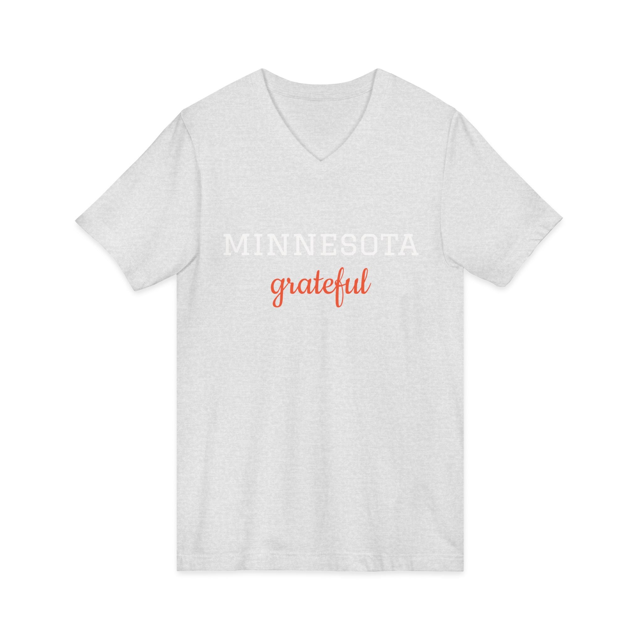 Minnesota Grateful V-Neck Tee — State Pride Casual Shirt