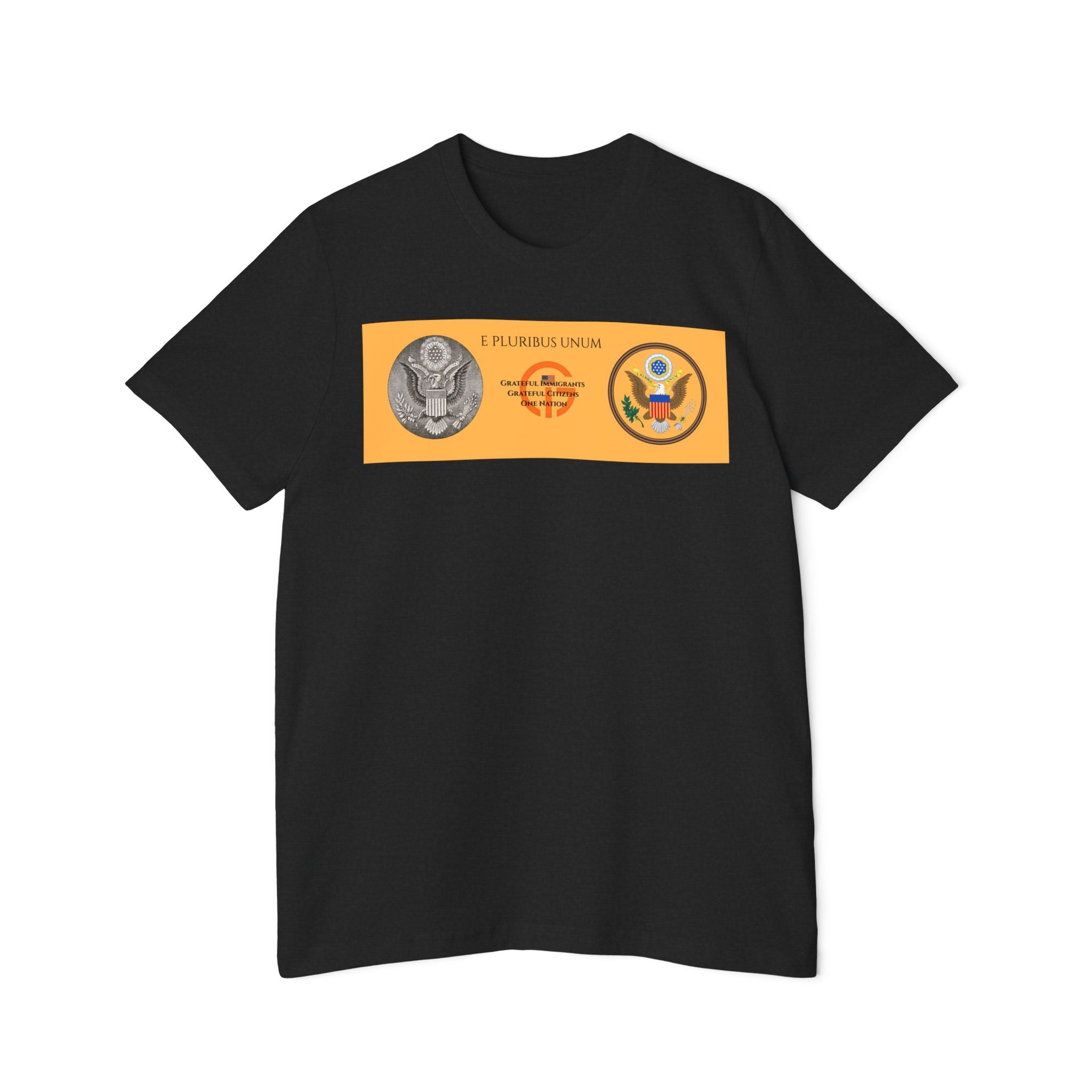 Patriotic Military Emblems T-Shirt — "Live Grateful" USA-Made Tee