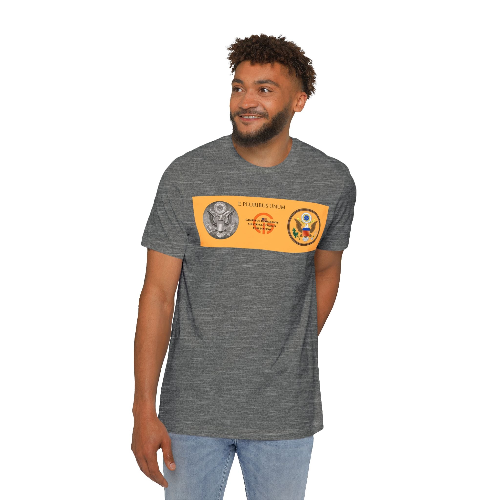 Patriotic Military Emblems T-Shirt — "Live Grateful" USA-Made Tee