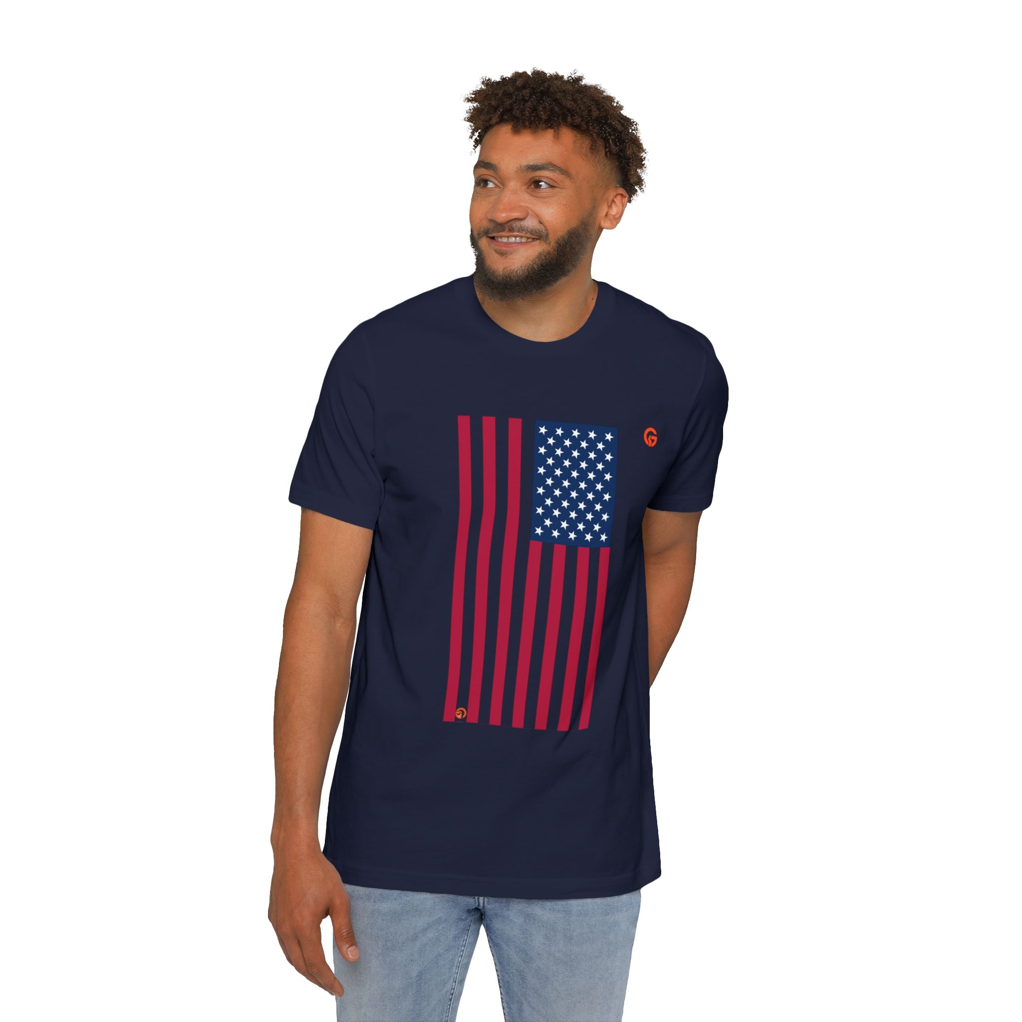 USA Flag T-Shirt – "250 Years Built by the Grateful" Patriotic Tee