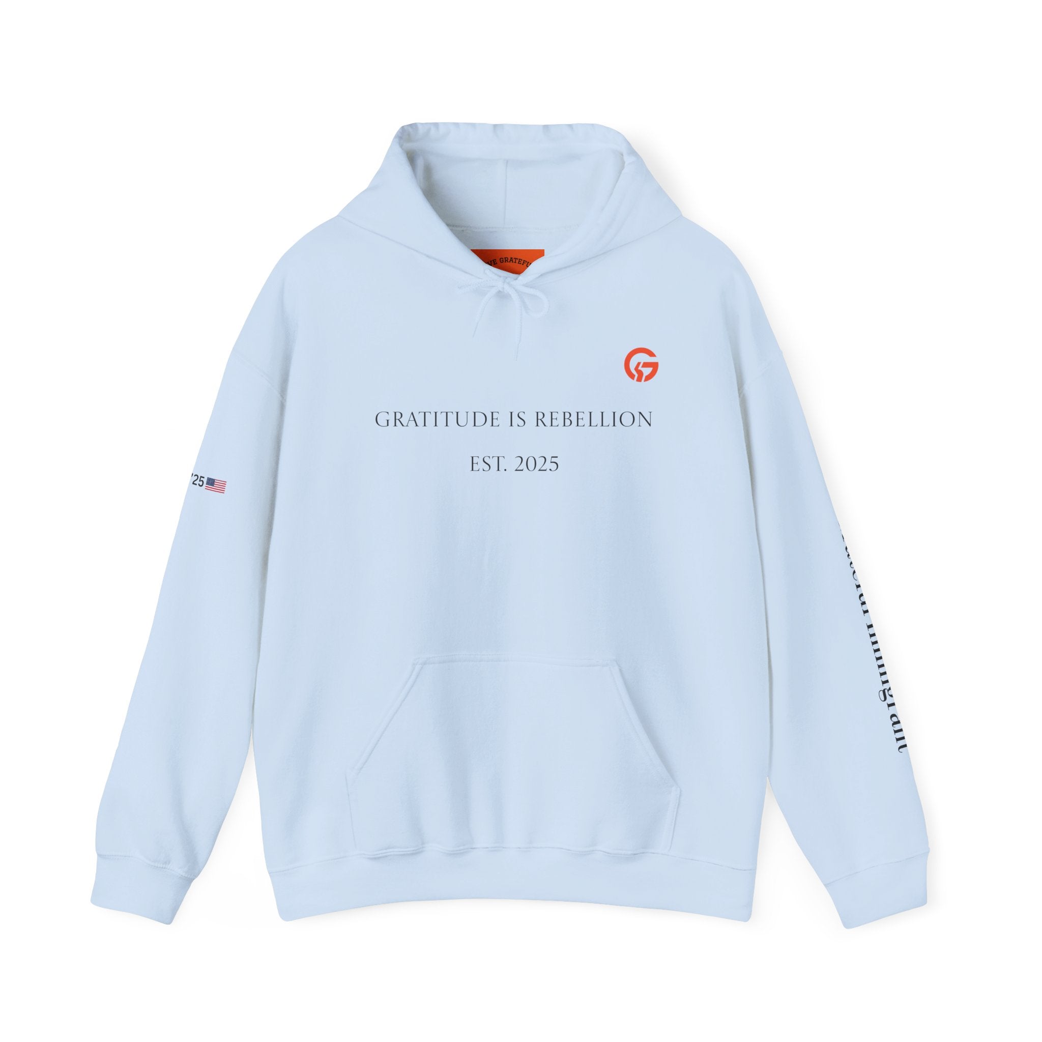 Gratitude Is Rebellion Hoodie BTXT — Live Grateful Sweatshirt