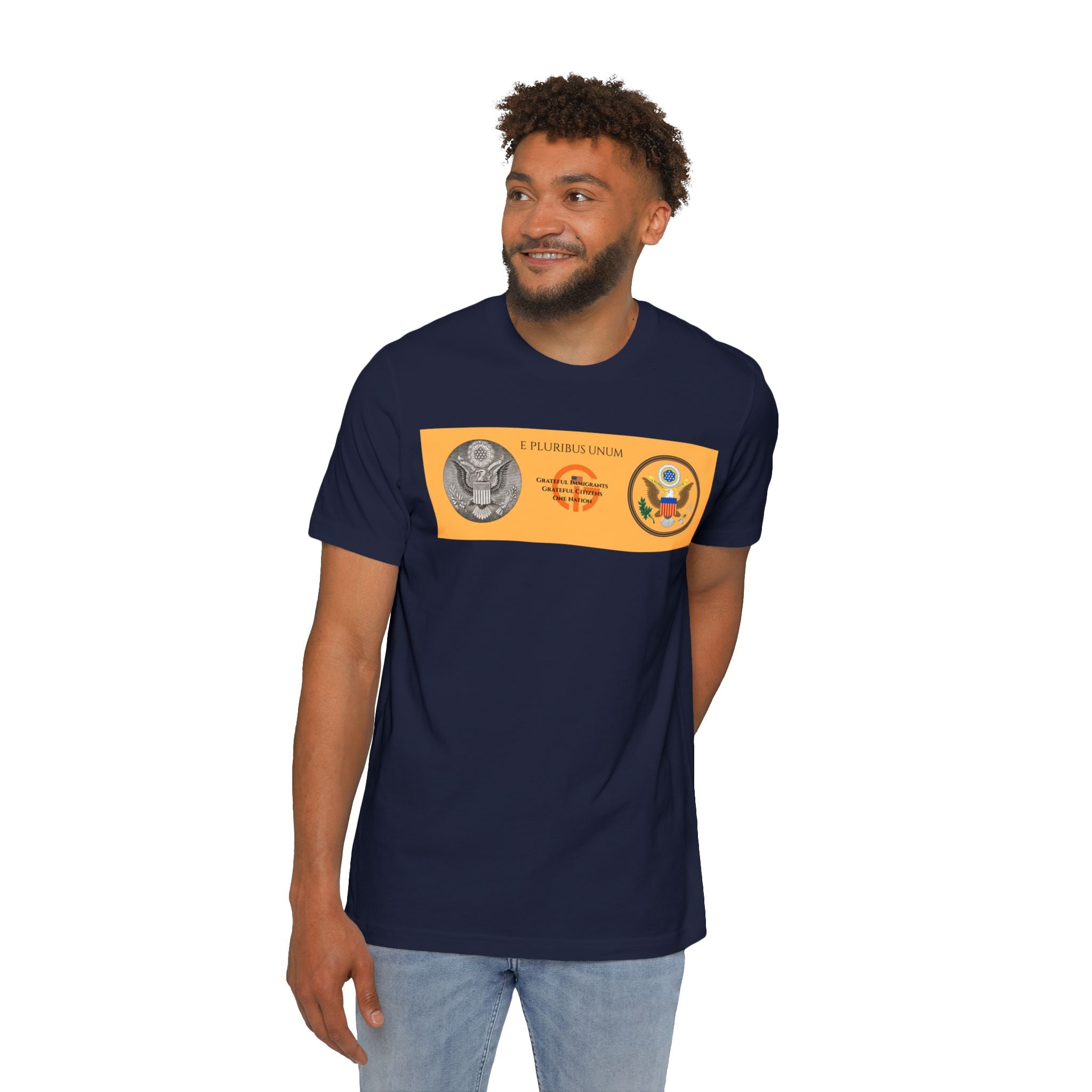 Patriotic Military Emblems T-Shirt — "Live Grateful" USA-Made Tee